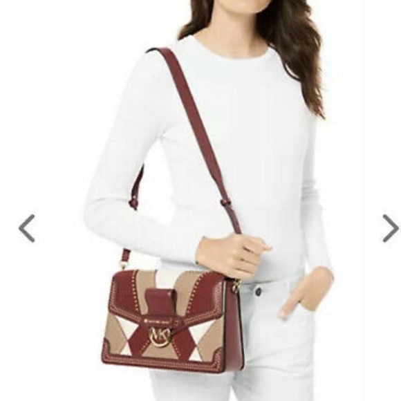 NWT Michael Kors Jessie Brandy Multi Shoulderbag - Picture 4 of 8